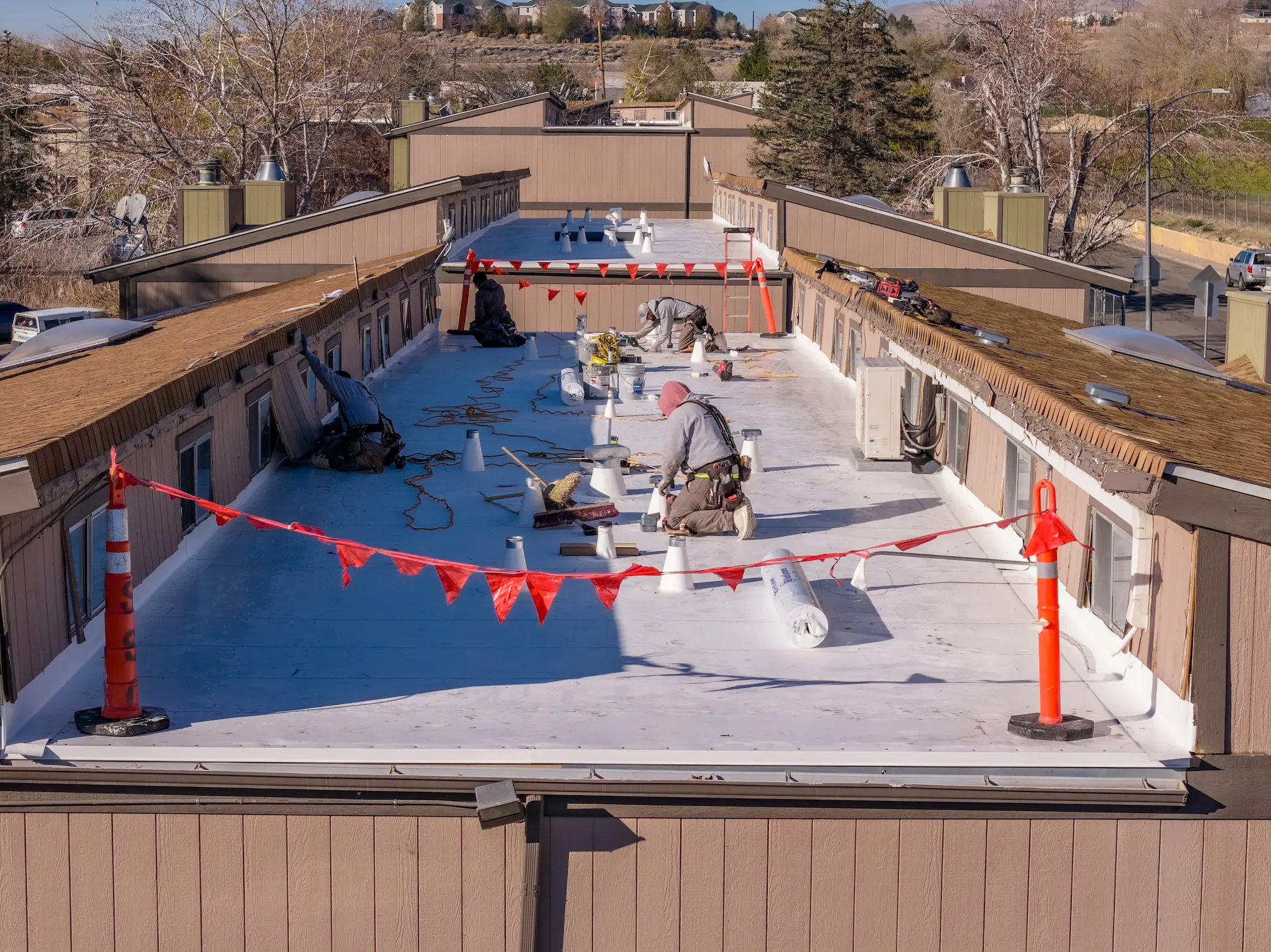 Flat Roof Repair Project