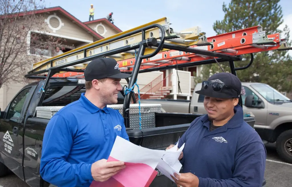 Commercial roof site visit
